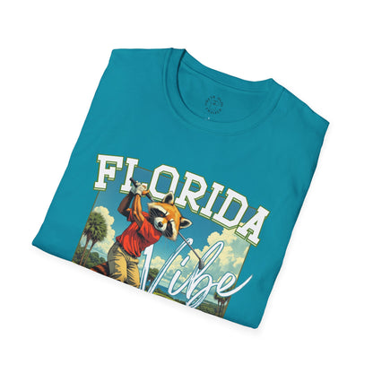 Florida Vibe Unisex Softstyle T-Shirt | Relaxed Fit Graphic Tee for Casual Days, Summer and Travel,florida,sport,golf