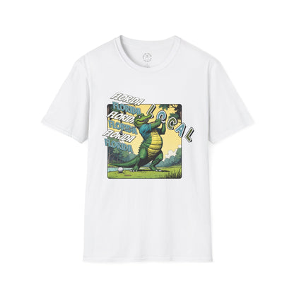 Florida Local Alligator Unisex Softstyle T-Shirt,golf,sport,florida