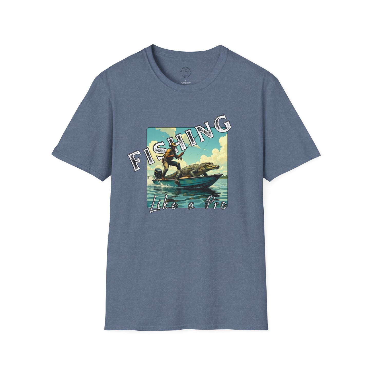 Fishing Like a Pro Unisex Softstyle T-Shirt - Perfect Gift for Anglers,gator,sport