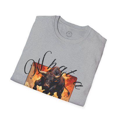 Unisex Bull Graphic T-Shirt - Fierce & Fun Fashion for Animal Lovers,bull