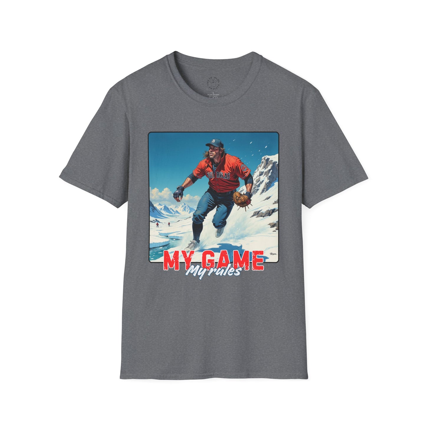 My Game My Rules Unisex Softstyle T-Shirt - Casual Fashion for Sports Lovers,sport , baseball,