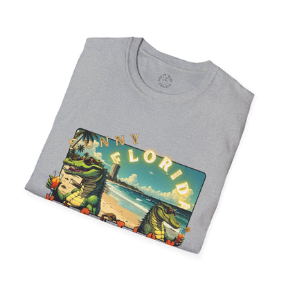 Sunny Florida Vacation T-Shirt - Unisex Softstyle Tee for Travel Lovers