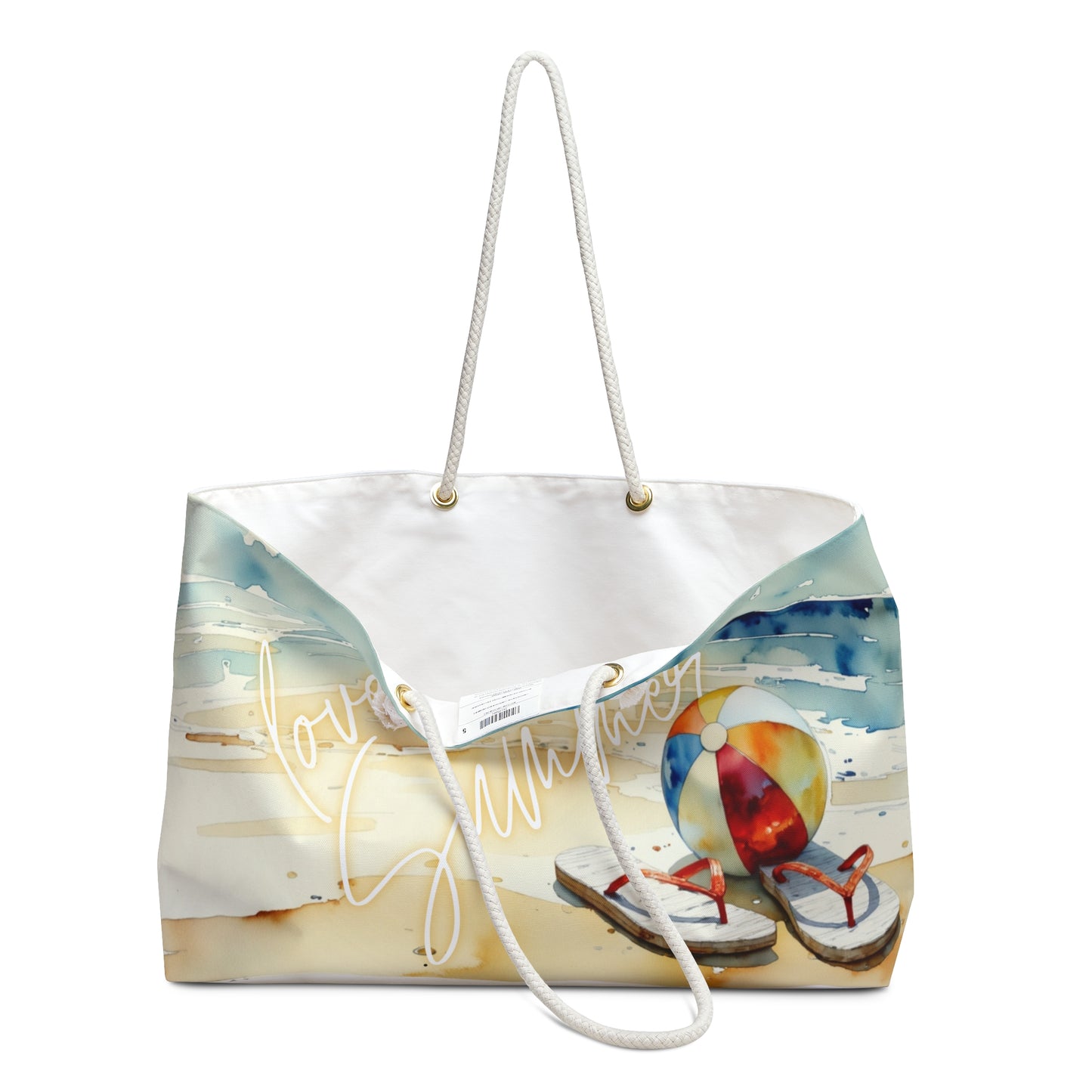 Beachy Love Summer Weekender Bag – Perfect for Vacation and Getaways,summer ,beach bag