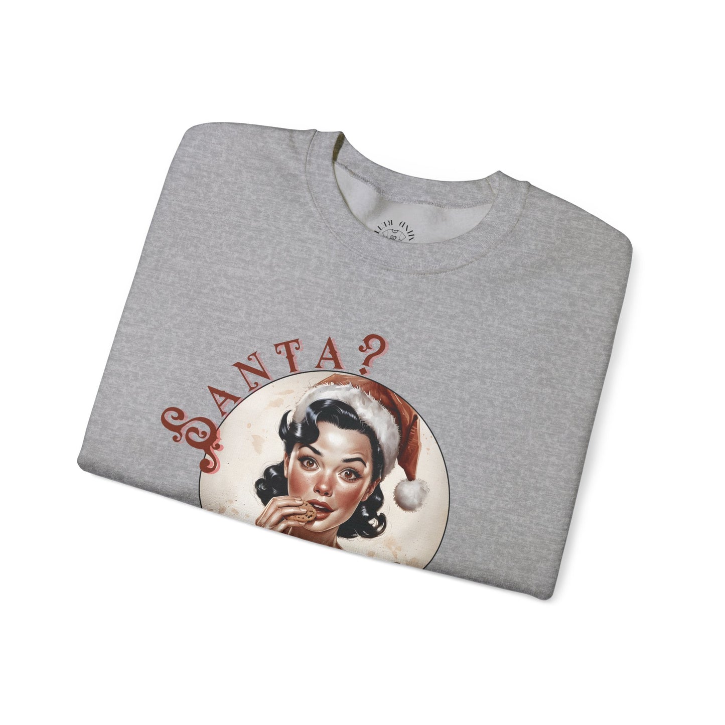 Funny Cookie Lover Sweatshirt - Retro Design - Santa? Christmas