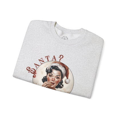 Funny Cookie Lover Sweatshirt - Retro Design - Santa? Christmas