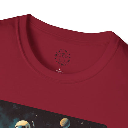 Vintage Space Explorer T-Shirt - 'My Game My Rules' golf, moon,sport