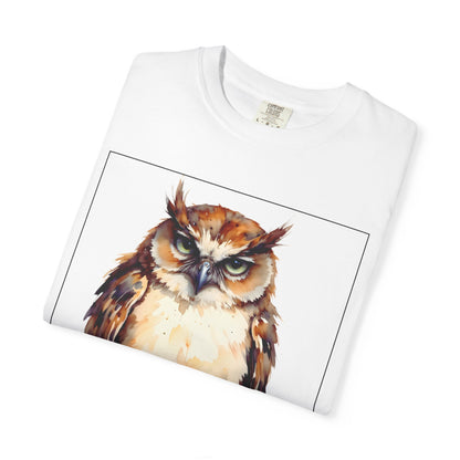 Owl Coffee T‑Shirt — "No Coffee No Mercy" Graphic Tee