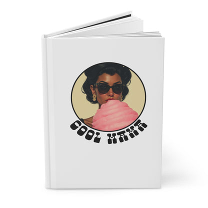 Retro Cool Vibes Journal, Vintage Aesthetic Notebook for Creatives, Cotton Candy Theme, Gift for Artists, Writing, and Sketching