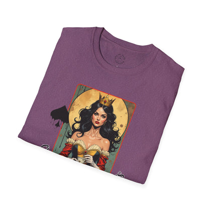 Queen of Spiders Unisex Softstyle T-Shirt - Bold Graphic Tee for Fans of Fantasy & Mythology,queen,girl