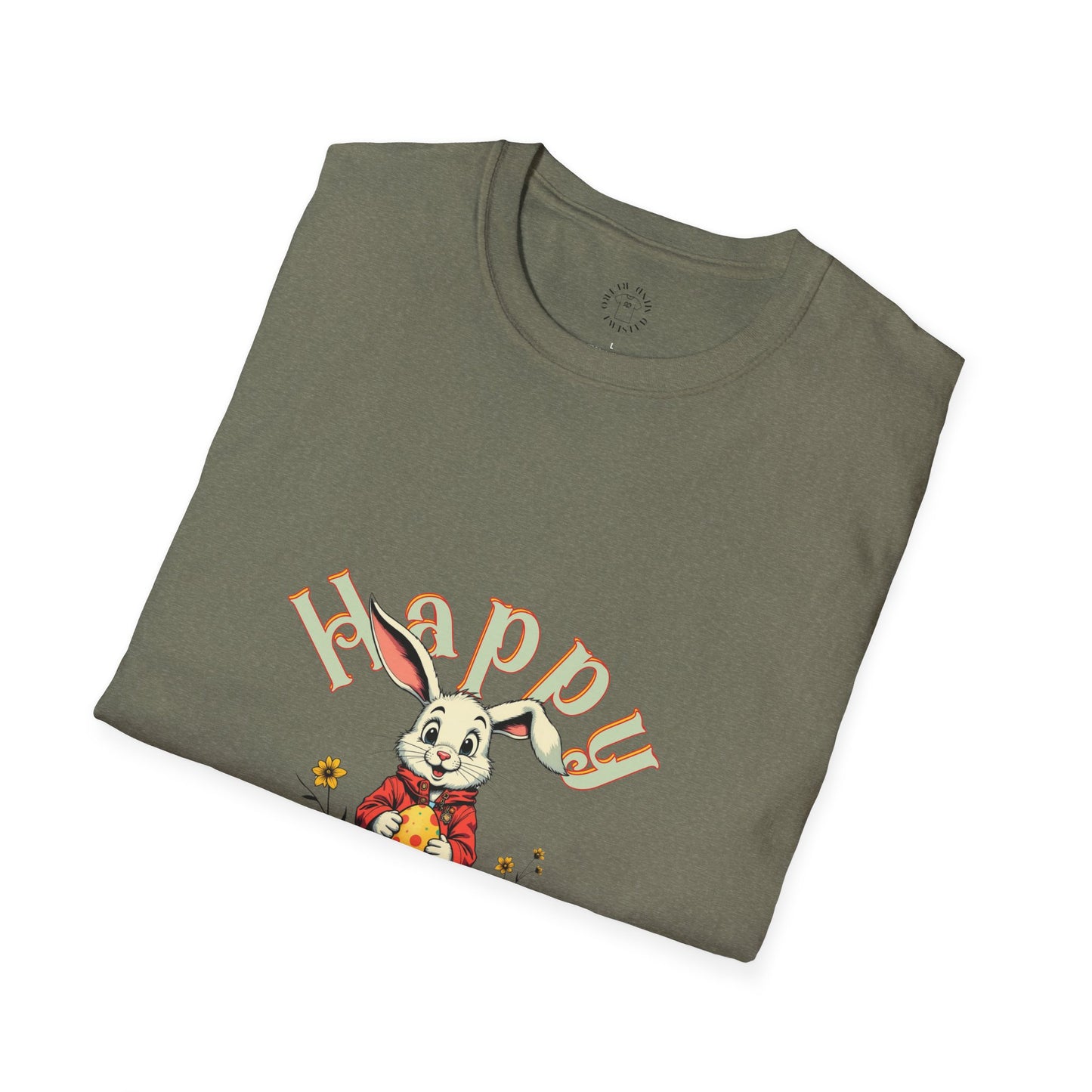 Happy Easter Unisex Softstyle T-shirt - Spring Celebration Tee,easter bunny