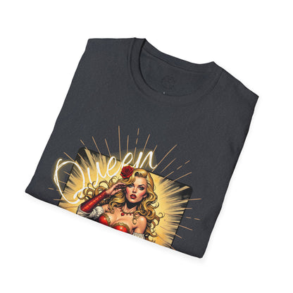 Empowered Women Unisex Softstyle T-Shirt - Bold & Confident Design, queen. girl