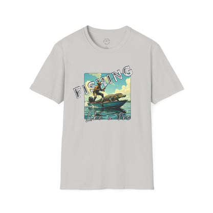 Fishing Like a Pro Unisex Softstyle T-Shirt - Perfect Gift for Anglers,gator,sport
