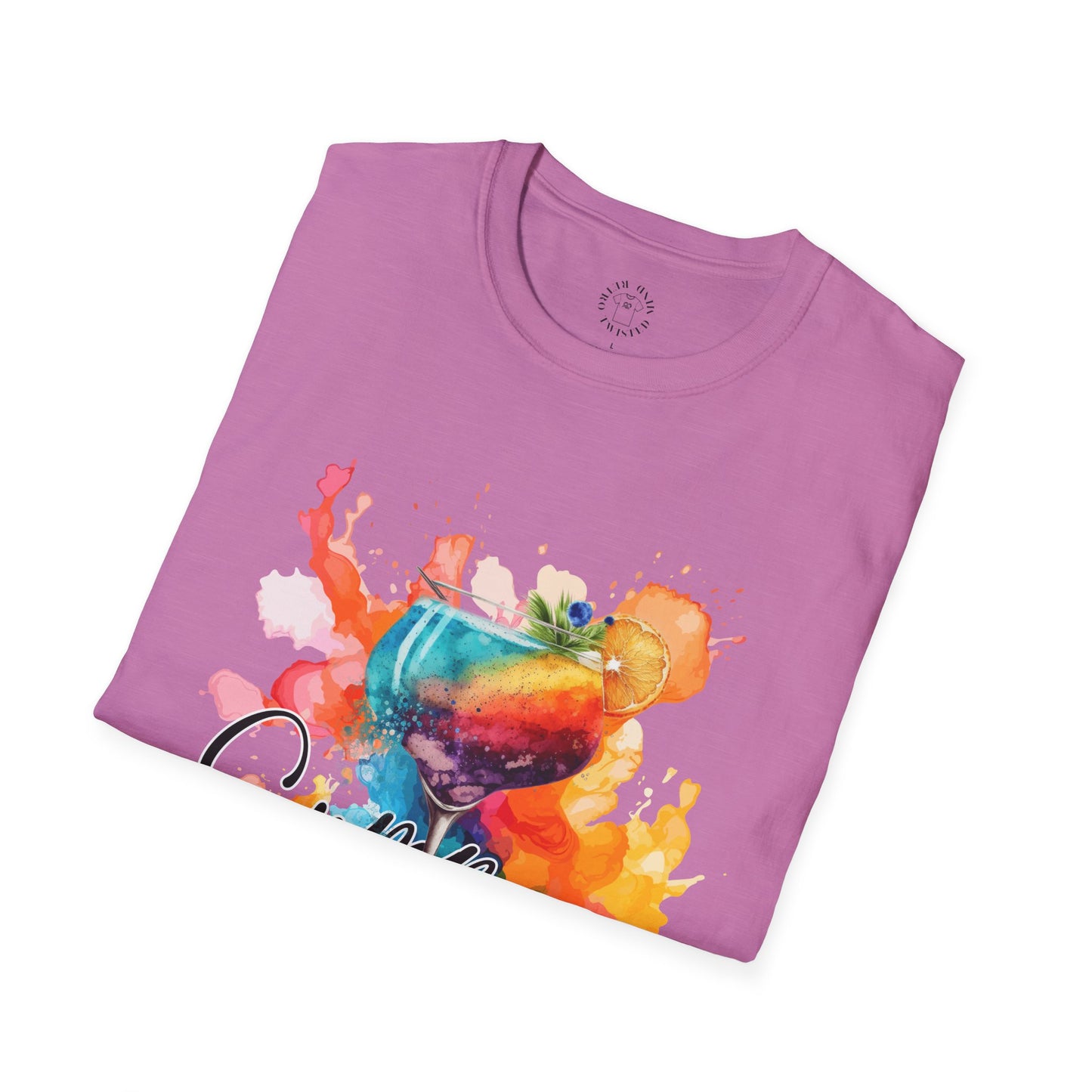 Colorful Artistic T-Shirt with Inspirational Design, Unisex Softstyle Tee, Gift for Art Lovers, Casual Wear, Birthday Gift Idea