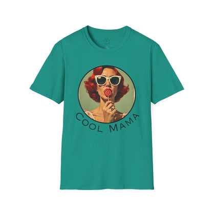 Cool Mama Vintage-Inspired Unisex T-Shirt | Softstyle Tee for Trendy Moms