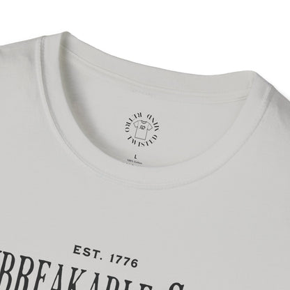 Unisex Softstyle T-Shirt - Unbreakable Spirit Skull Design - Perfect for Independence Day