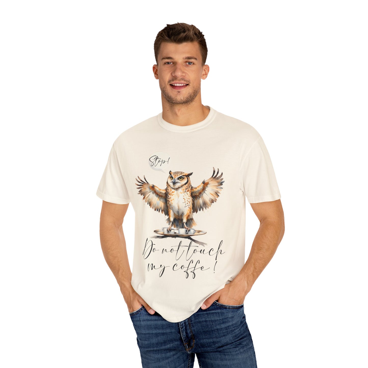 Owl “Do Not Touch My Coffee” Graphic T-Shirt