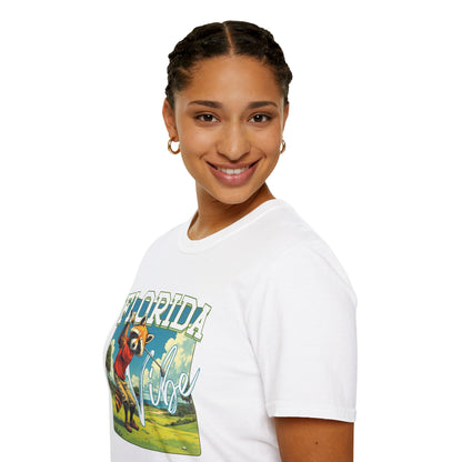Florida Vibe Unisex Softstyle T-Shirt | Relaxed Fit Graphic Tee for Casual Days, Summer and Travel,florida,sport,golf