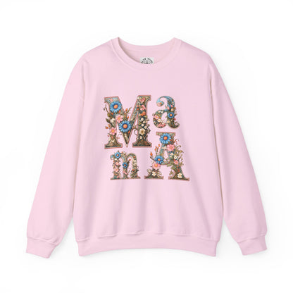 Unisex Heavy Blend™ Crewneck Sweatshirt,mother day gift, mama ,flower