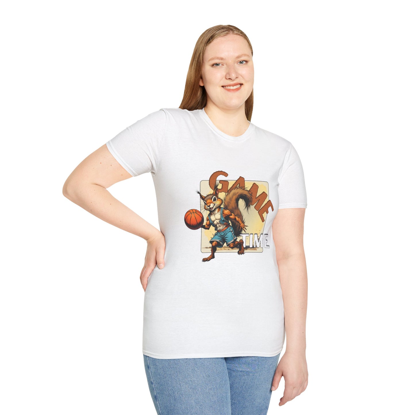 Basketball Squirrel Game Time Unisex T-Shirt,sport,twisted