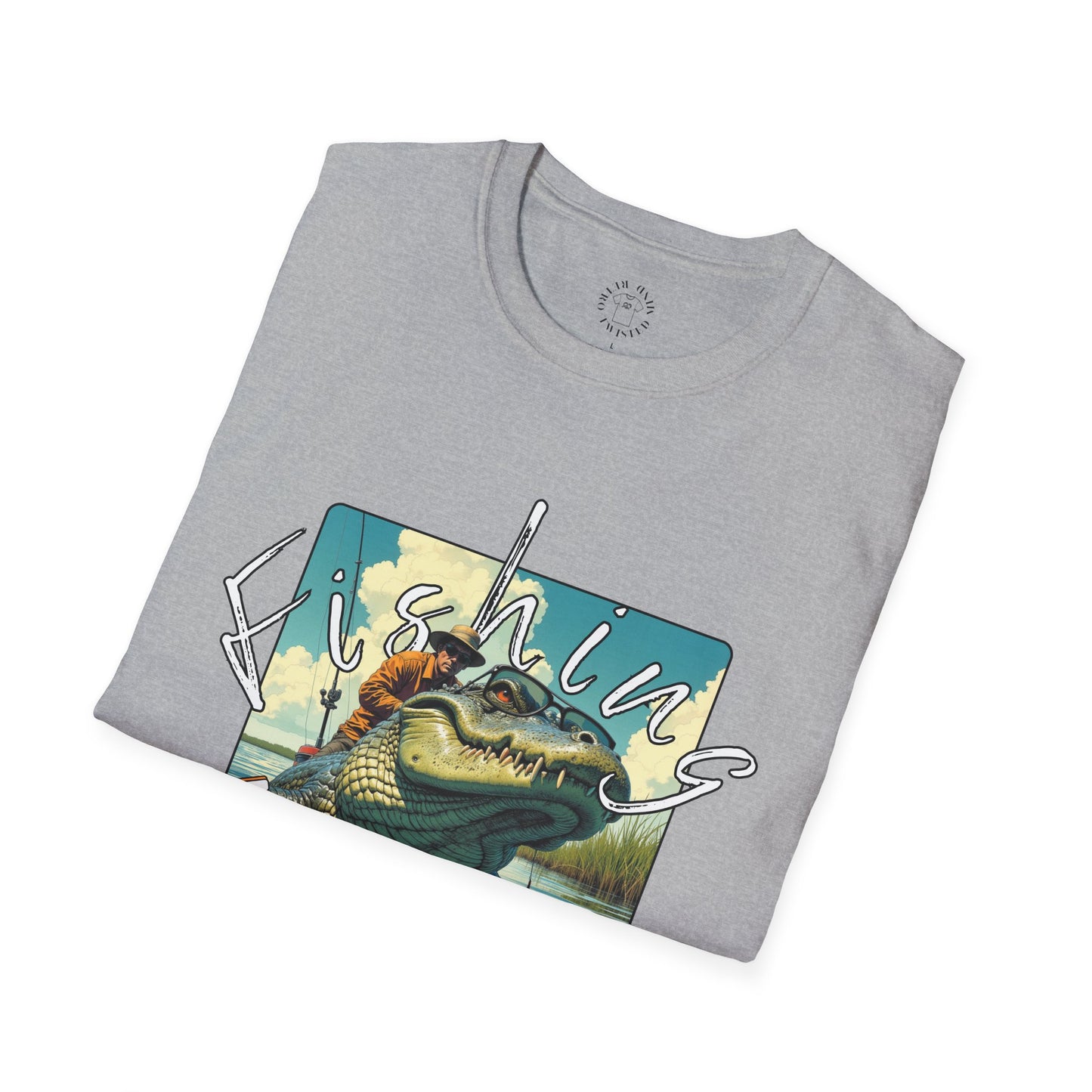 Fishing Like a Pro Unisex Softstyle T-Shirt,gator