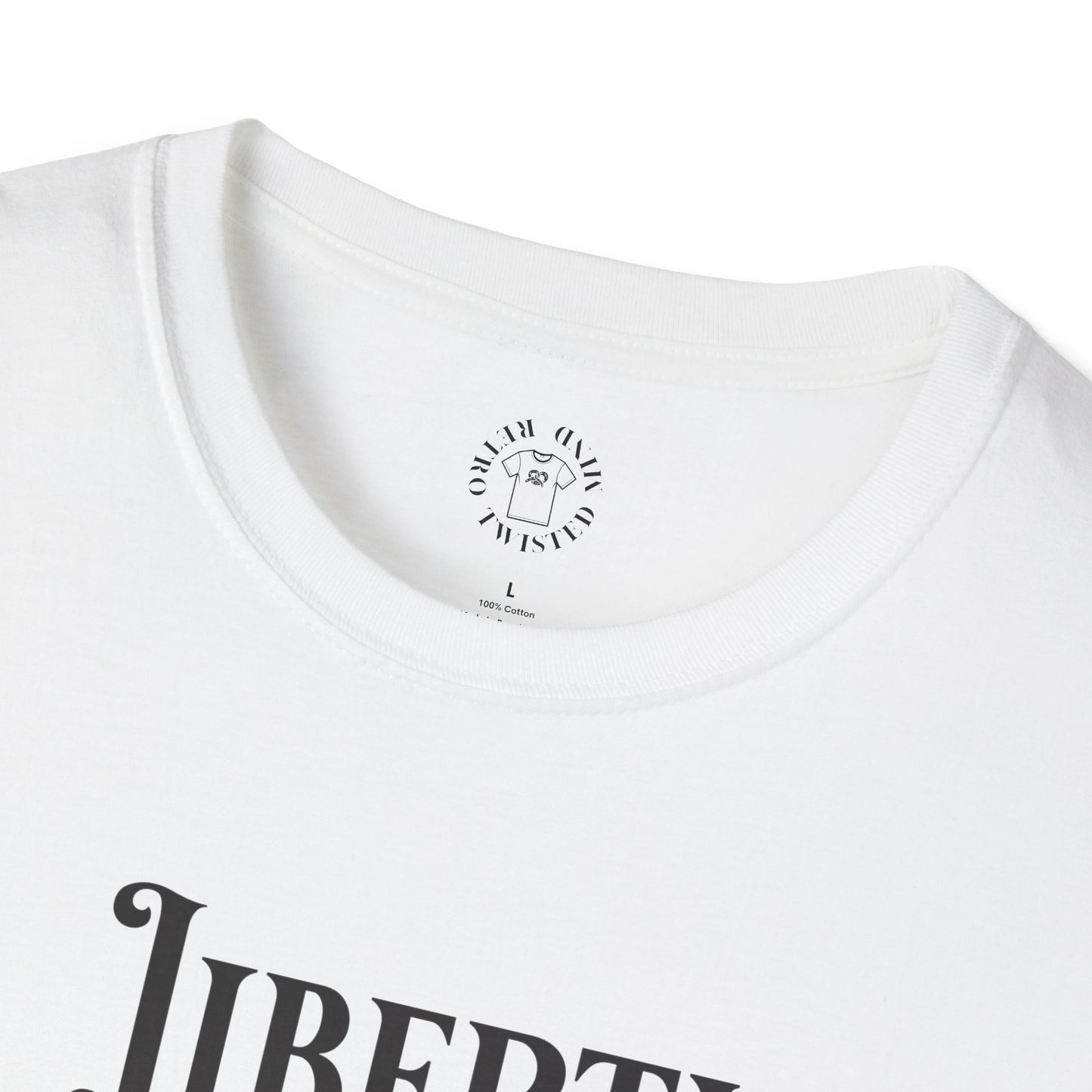 Liberty or Nothing Skull T-Shirt | Unisex Softstyle Tee for Independence Day & Patriotic Celebrations