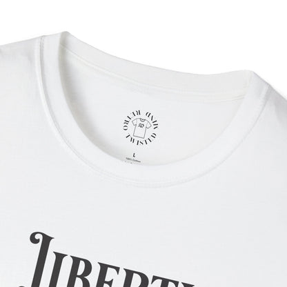 Liberty or Nothing Skull T-Shirt | Unisex Softstyle Tee for Independence Day & Patriotic Celebrations