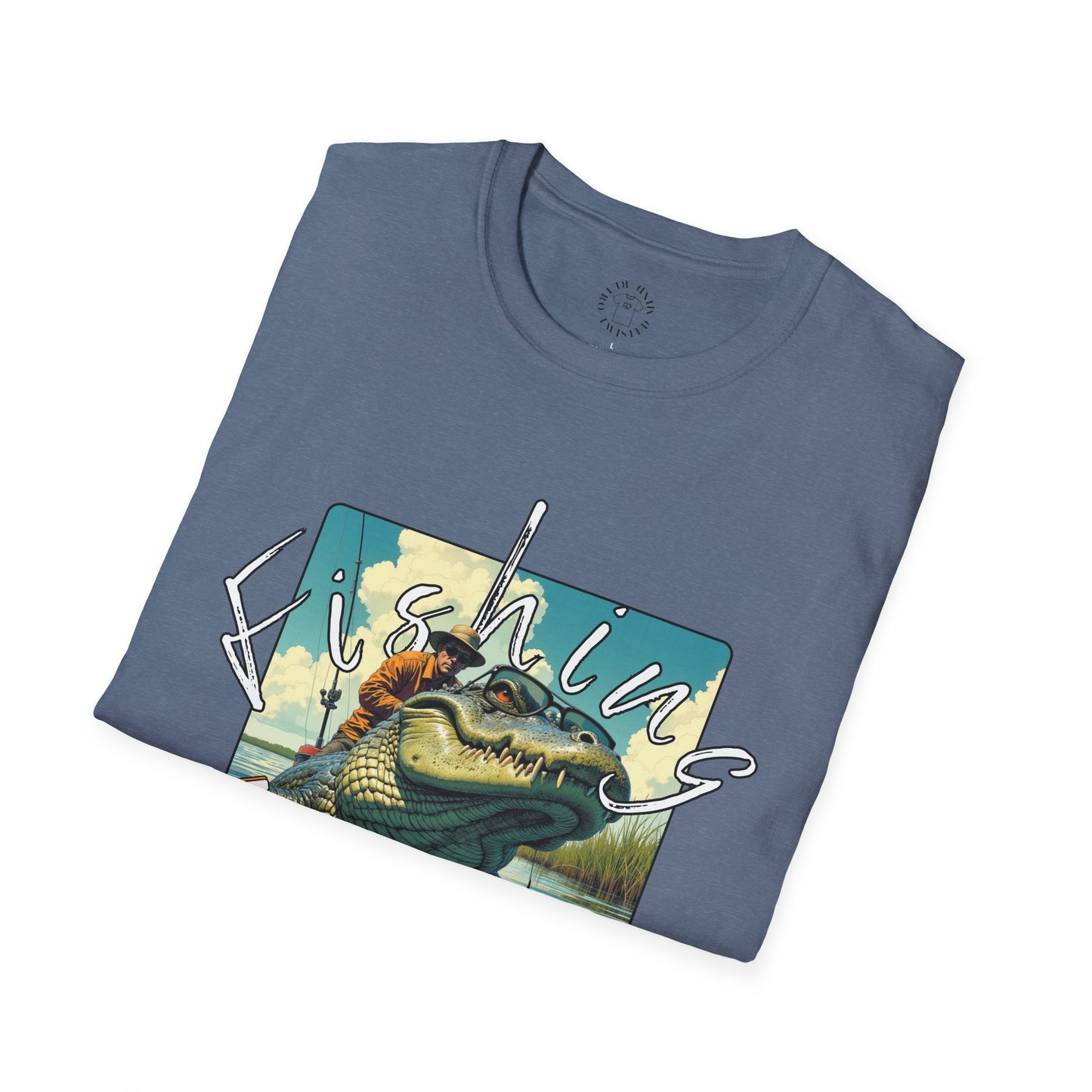 Fishing Like a Pro Unisex Softstyle T-Shirt,gator