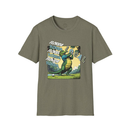 Florida Local Alligator Unisex Softstyle T-Shirt,golf,sport,florida