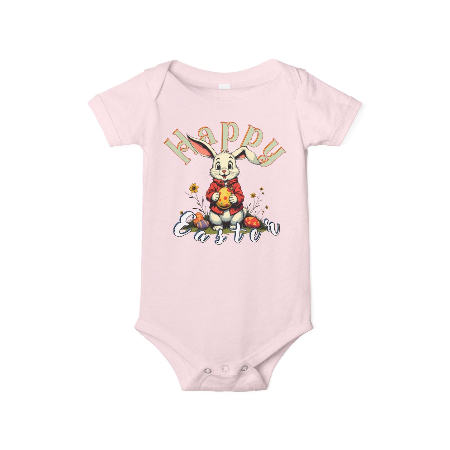Happy Easter Infant Jersey One Piece,baby