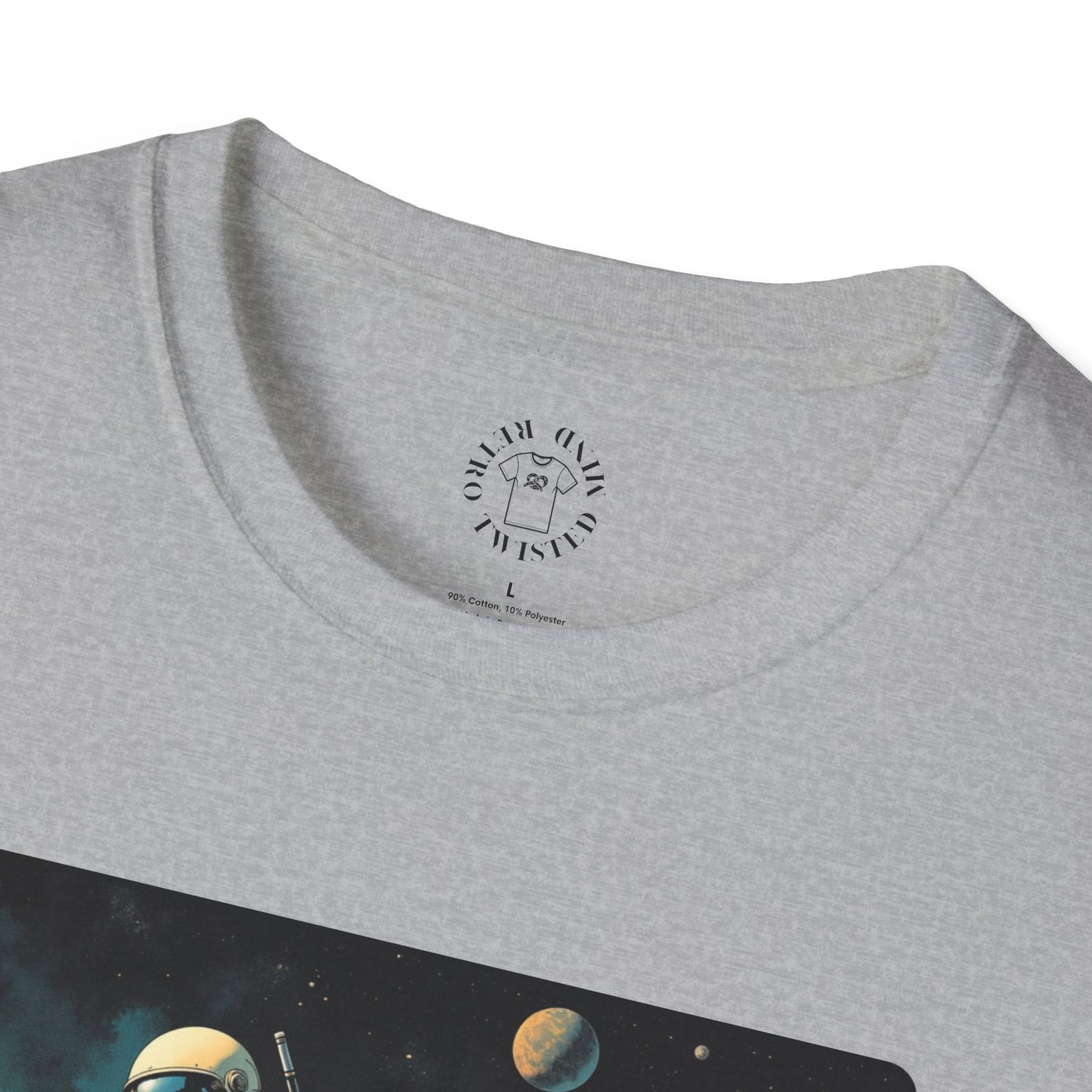 Vintage Space Explorer T-Shirt - 'My Game My Rules' golf, moon,sport