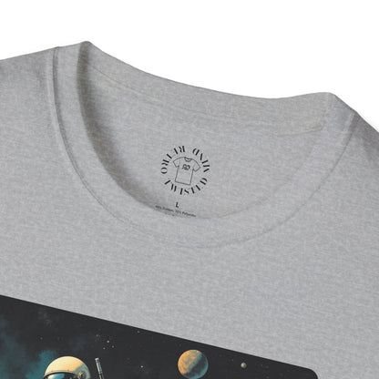 Vintage Space Explorer T-Shirt - 'My Game My Rules' golf, moon,sport