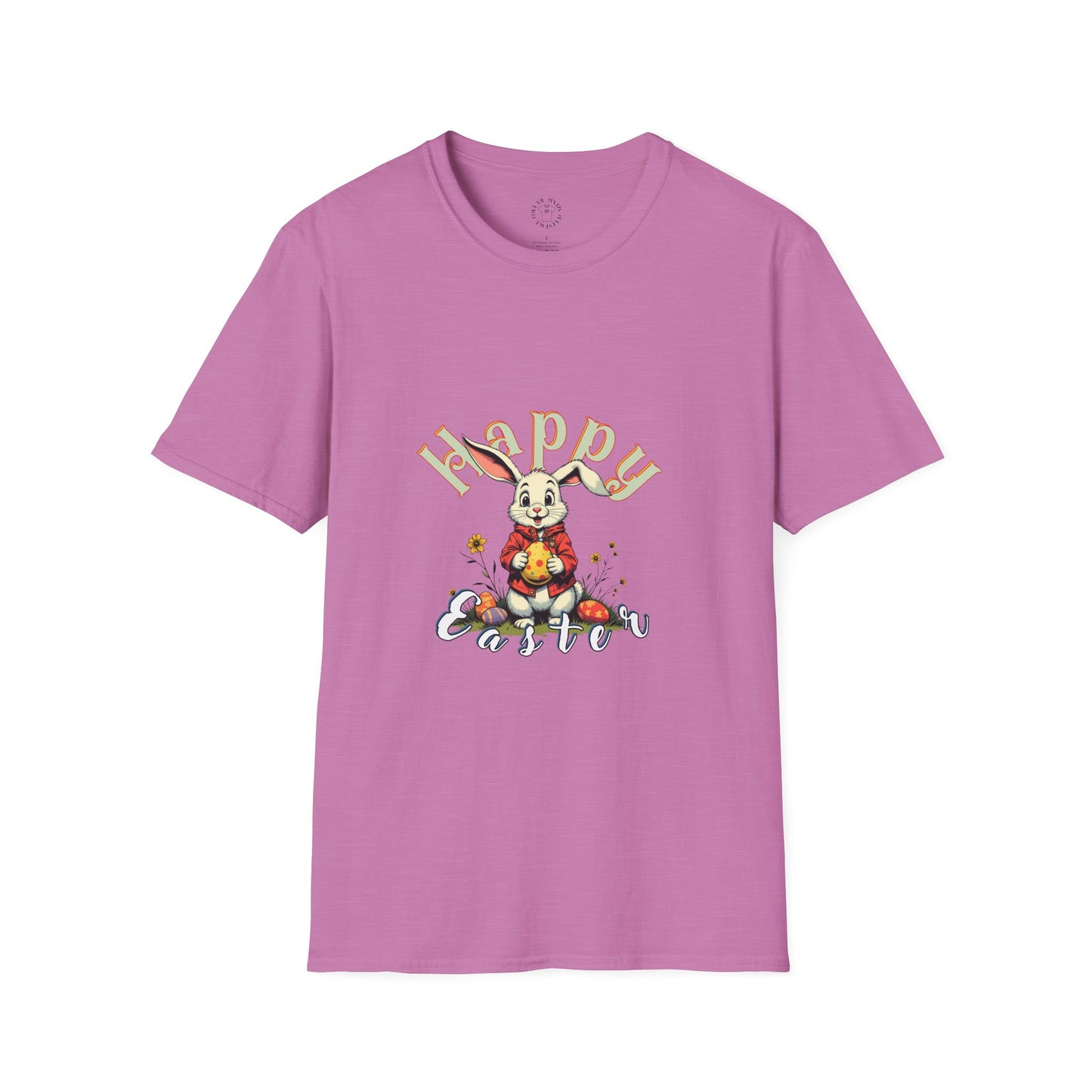 Happy Easter Unisex Softstyle T-shirt - Spring Celebration Tee,easter bunny