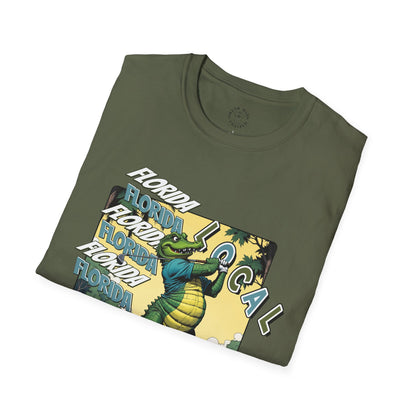 Florida Local Alligator Unisex Softstyle T-Shirt,golf,sport,florida