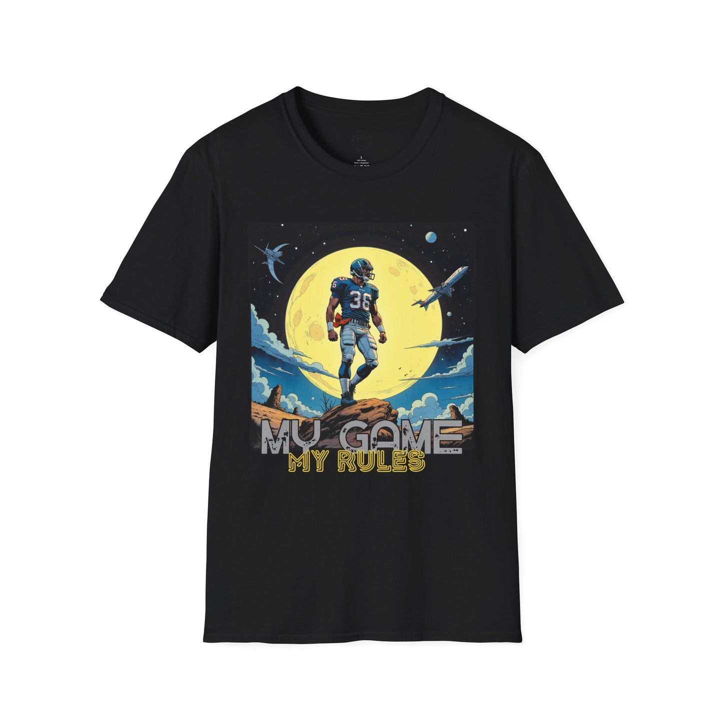 Men's Graphic T-Shirt - 'My Game My Rules' ,football, sport ,