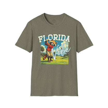 Florida Vibe Unisex Softstyle T-Shirt | Relaxed Fit Graphic Tee for Casual Days, Summer and Travel,florida,sport,golf