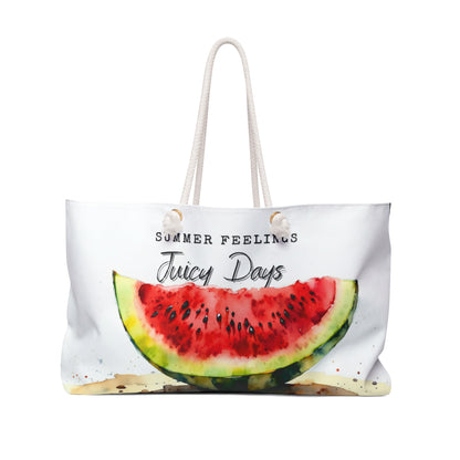 Summer Feelings Weekender Bag - Juicy Days Watermelon Design for Travel and Leisure,beachbag