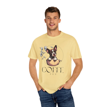 Coffee Pup Unisex Garment-Dyed T-shirt