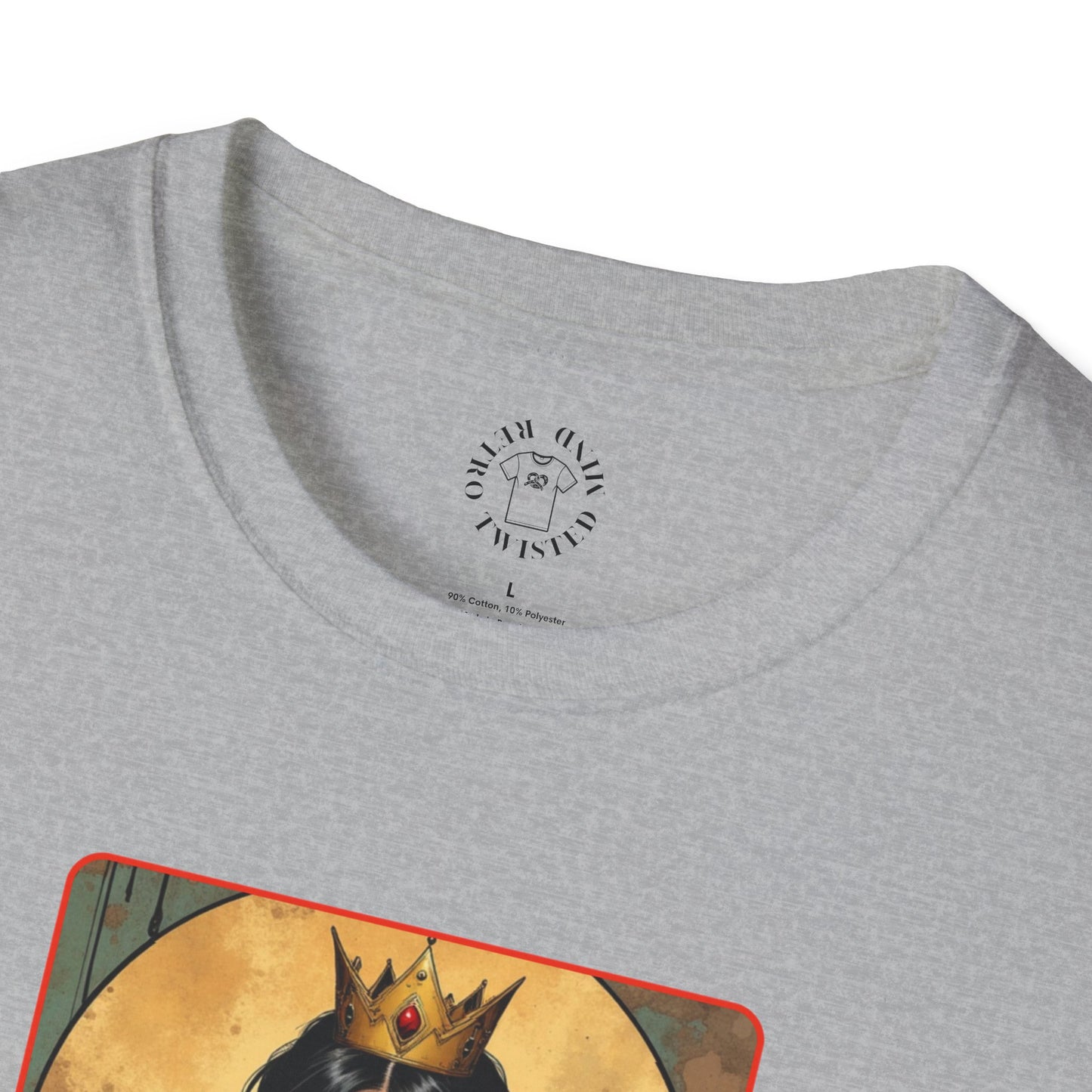 Queen of Spiders Unisex Softstyle T-Shirt - Bold Graphic Tee for Fans of Fantasy & Mythology,queen,girl