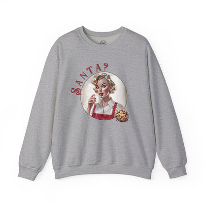 Funny Cookie Lover Sweatshirt - Retro Design - Santa? Christmas