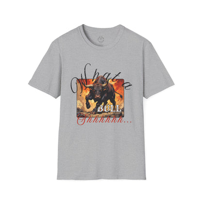 Unisex Bull Graphic T-Shirt - Fierce & Fun Fashion for Animal Lovers,bull