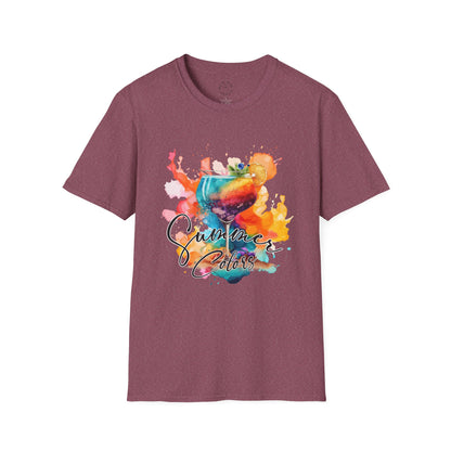 Colorful Artistic T-Shirt with Inspirational Design, Unisex Softstyle Tee, Gift for Art Lovers, Casual Wear, Birthday Gift Idea
