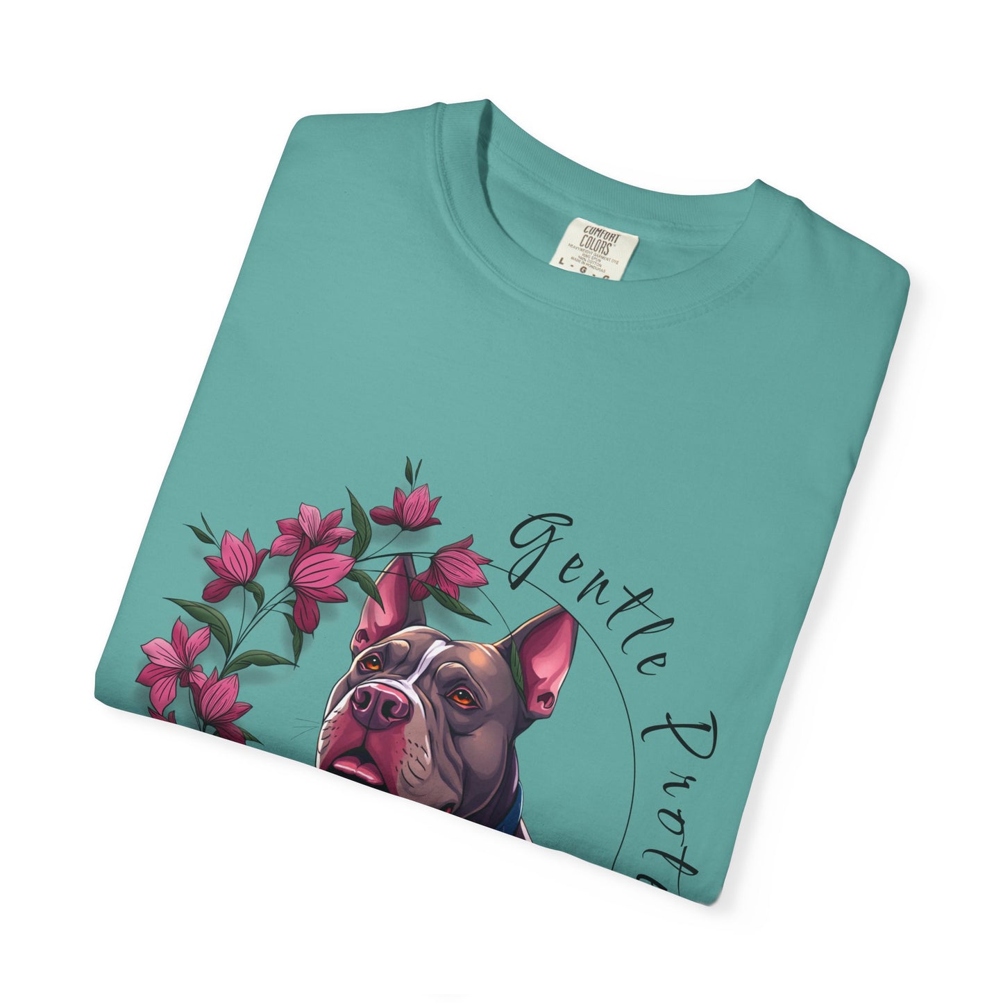 Gentle Protector Dog T-Shirt, Animal Lover Gift, Pet Memorial Tee, Casual Wear, Gift for Dog Owners, Nature T-Shirt