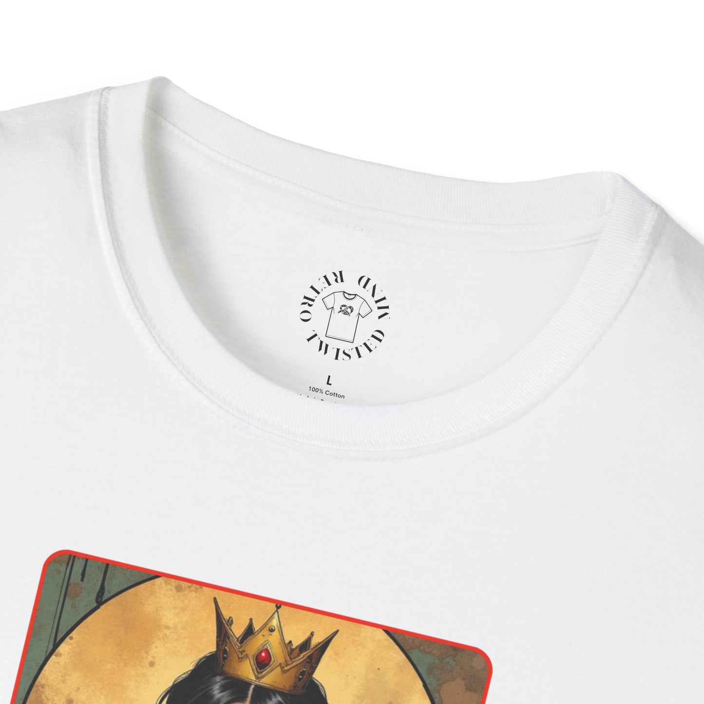 Queen of Spiders Unisex Softstyle T-Shirt - Bold Graphic Tee for Fans of Fantasy & Mythology,queen,girl