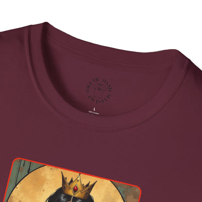 Queen of Spiders Unisex Softstyle T-Shirt - Bold Graphic Tee for Fans of Fantasy & Mythology,queen,girl