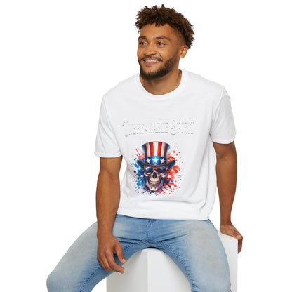 Patriotic Skull T-Shirt | Unisex Independence Day Tee