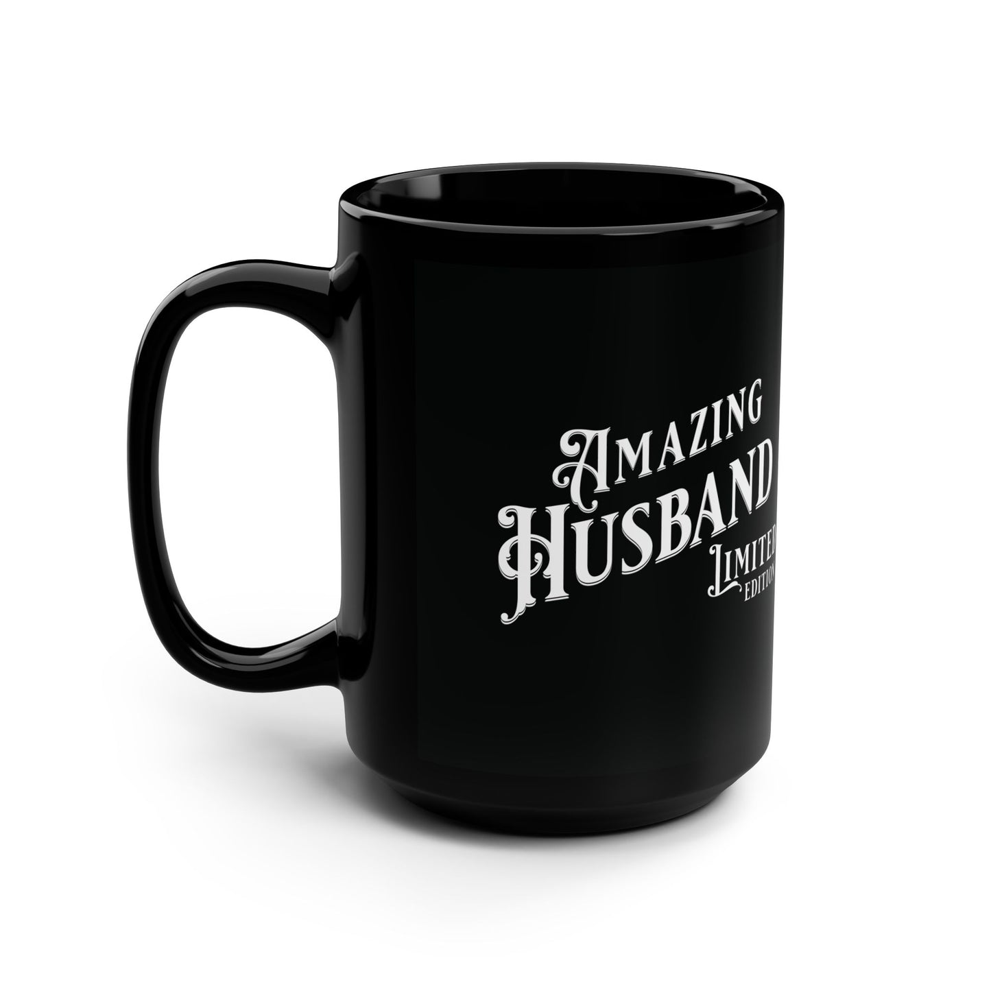 Amazing Husband, , Valentine's  day gift for him .Black Mug
