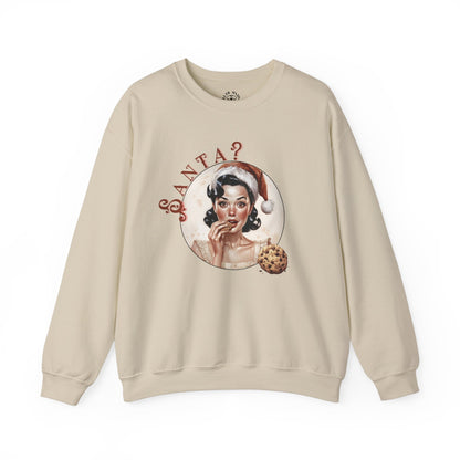 Funny Cookie Lover Sweatshirt - Retro Design - Santa? Christmas