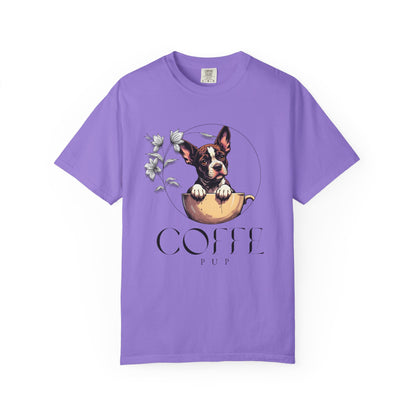 Coffee Pup Unisex Garment-Dyed T-shirt