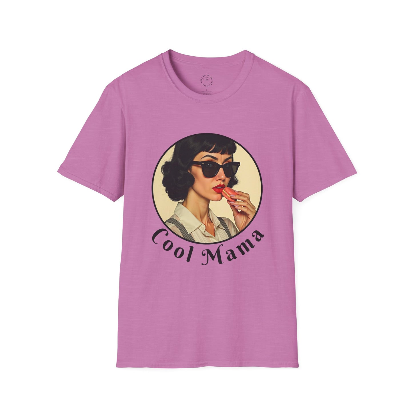 Cool Mama Unisex Softstyle T-Shirt - Retro Vintage Vibe,mom