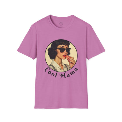Cool Mama Unisex Softstyle T-Shirt - Retro Vintage Vibe,mom